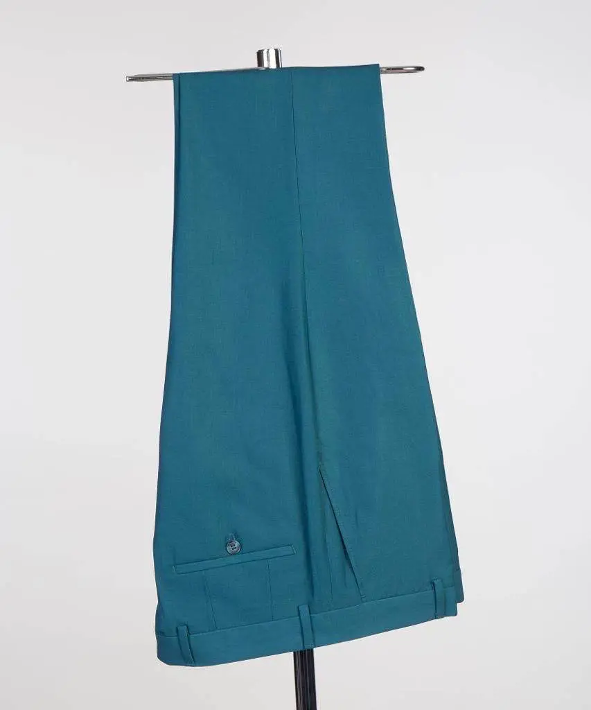 Double Breasted Green Suit Peak Lapel 2pc — photograph 4