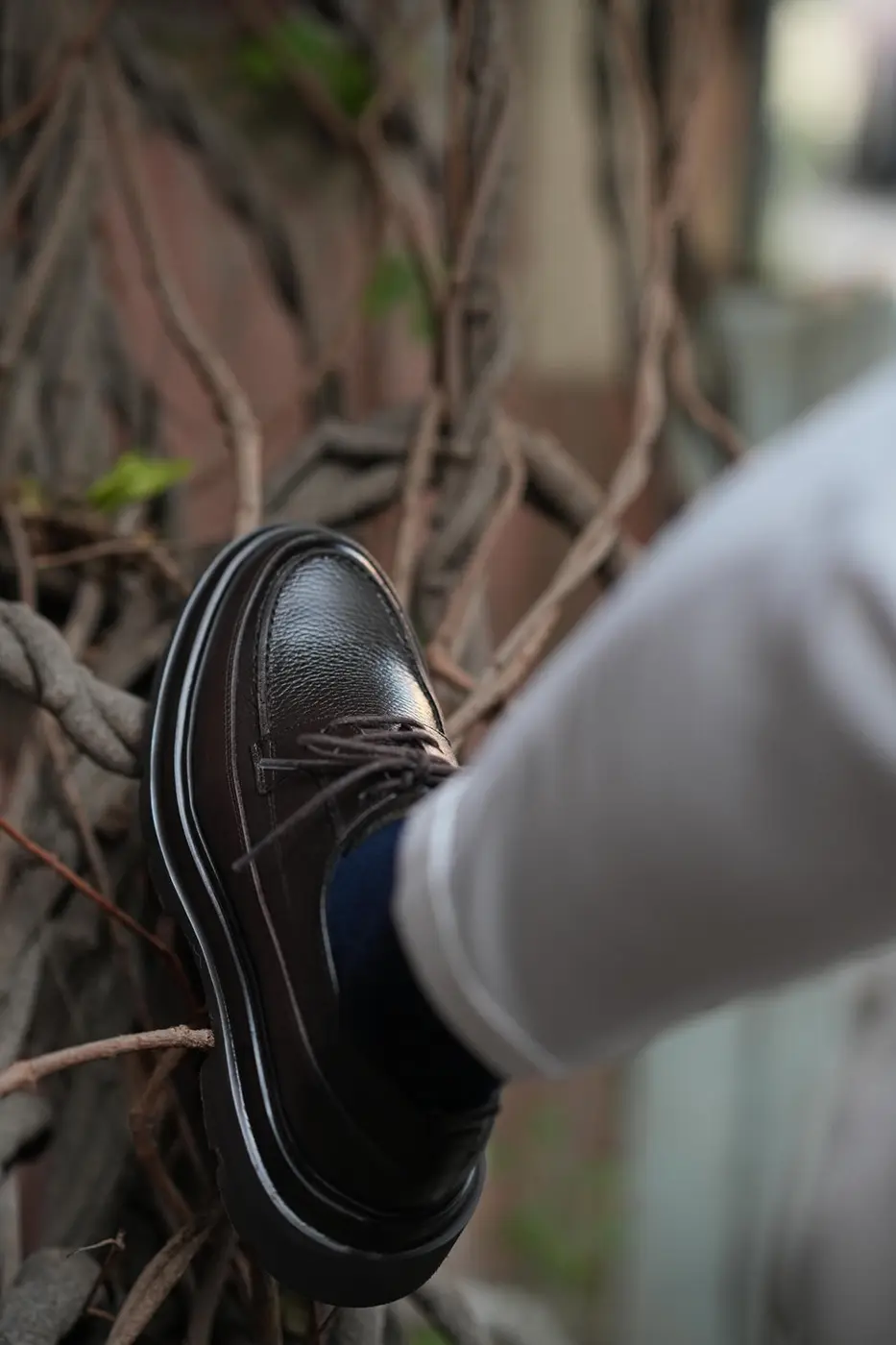 Brown Leather Shoes for Men — photograph 4