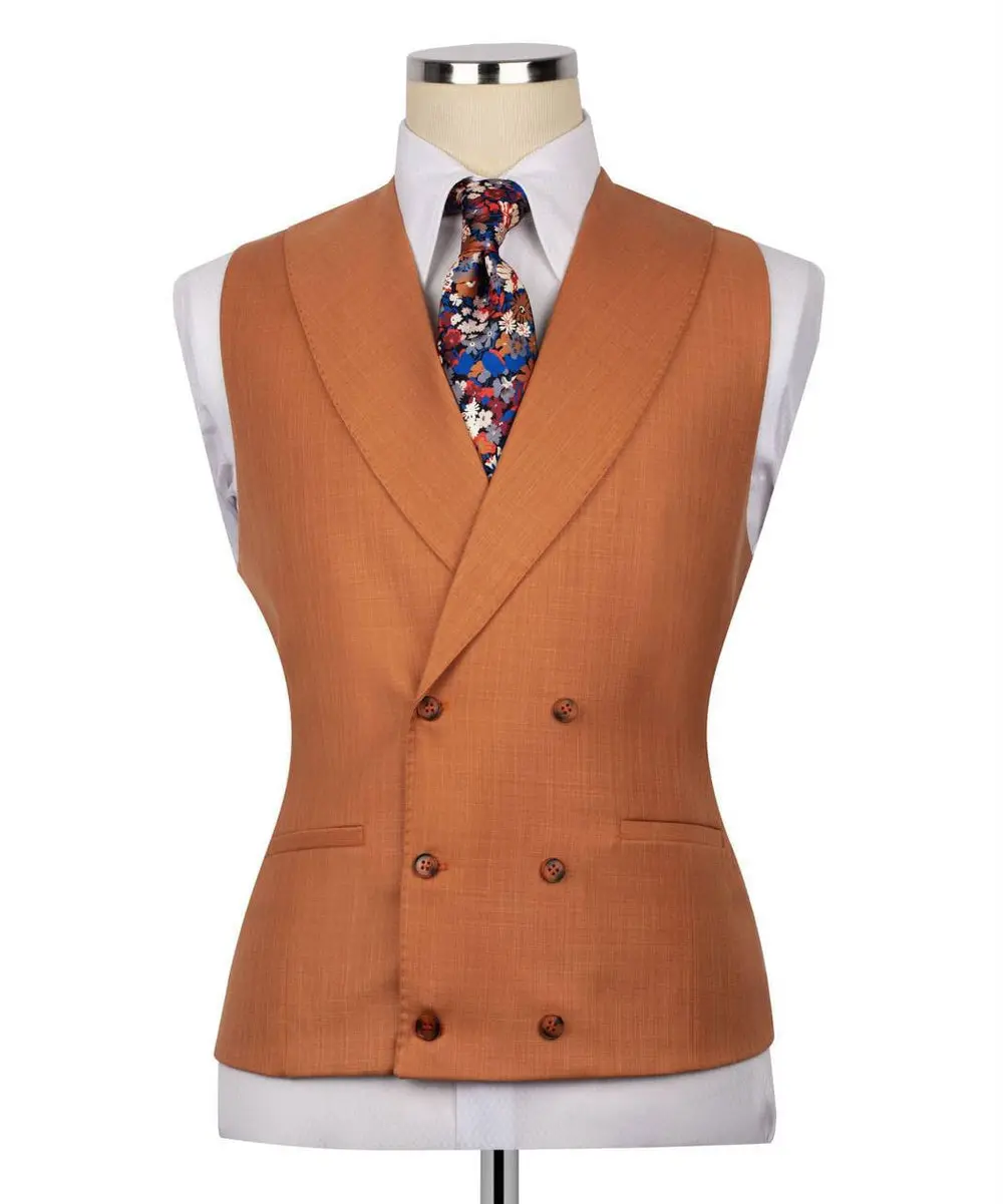 Classic 3-Piece Camel-Brown Suit Set for Men — photograph 5