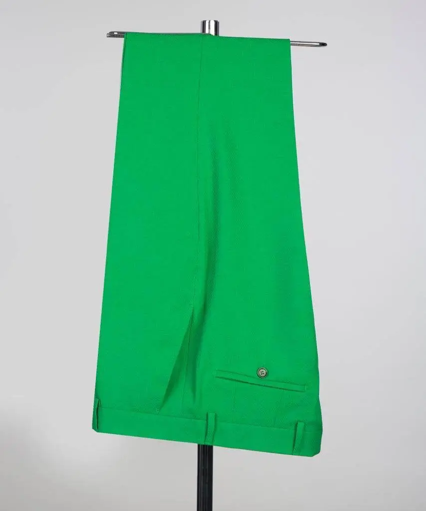 Shawl Design Satin Lapel Green Tuxedo — photograph 5