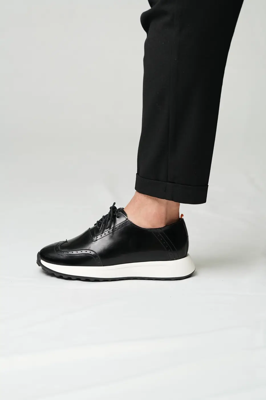 Genuine Leather Men’s Casual Black Shoes — photograph 5