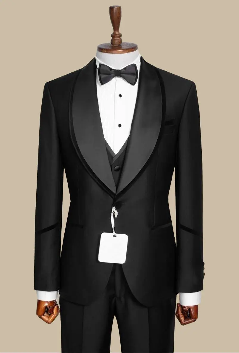 Men’s Black Slim Fit Tuxedo — photograph 1