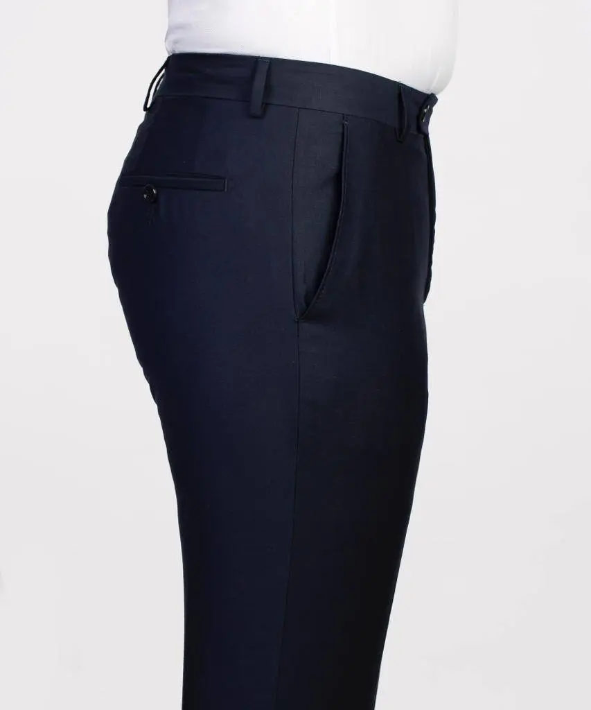 Men's 2 Piece Double Breasted Navy Suit — photograph 4