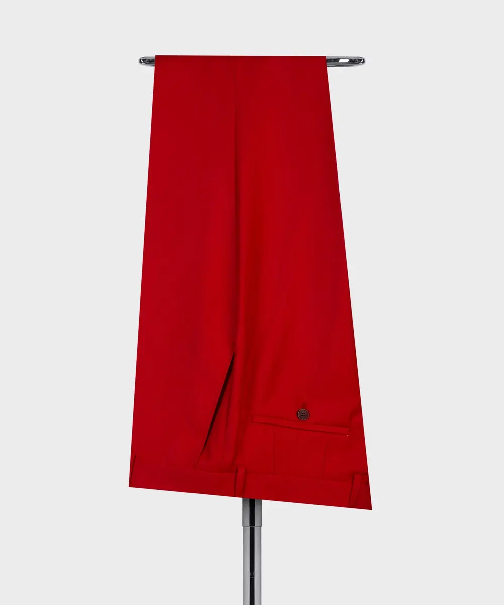 Men's 2 Piece Double Breasted Red Suit — photograph 3
