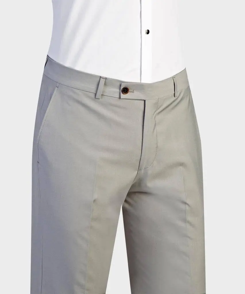 Men's 2 Piece Suit, Grey, Belted Design, Costume — photograph 2