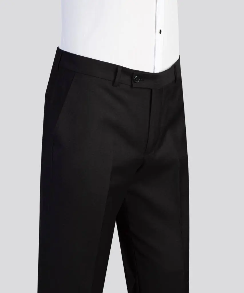 Men's 2 Piece Suit, Black, Belted Design, Costume — photograph 4