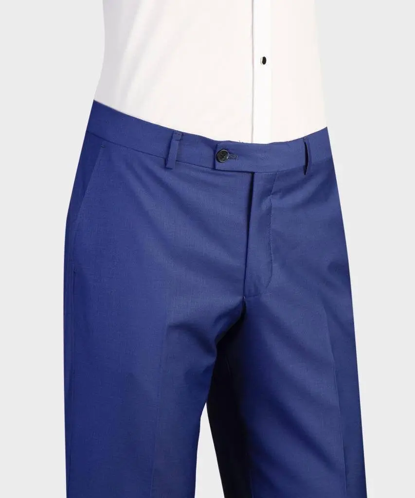 Men's 2 Piece Suit, Blue, Belted Design, Costume — photograph 4