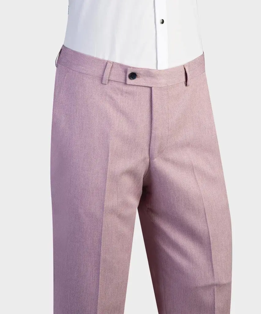 Men's 2 Piece Suit, Pink, Belted Design, Costume — photograph 4