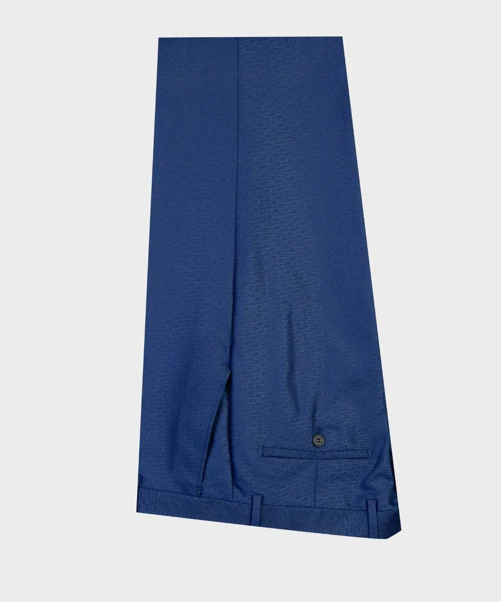 Men's 3 Piece Royal Blue Tuxedo Suit — photograph 5