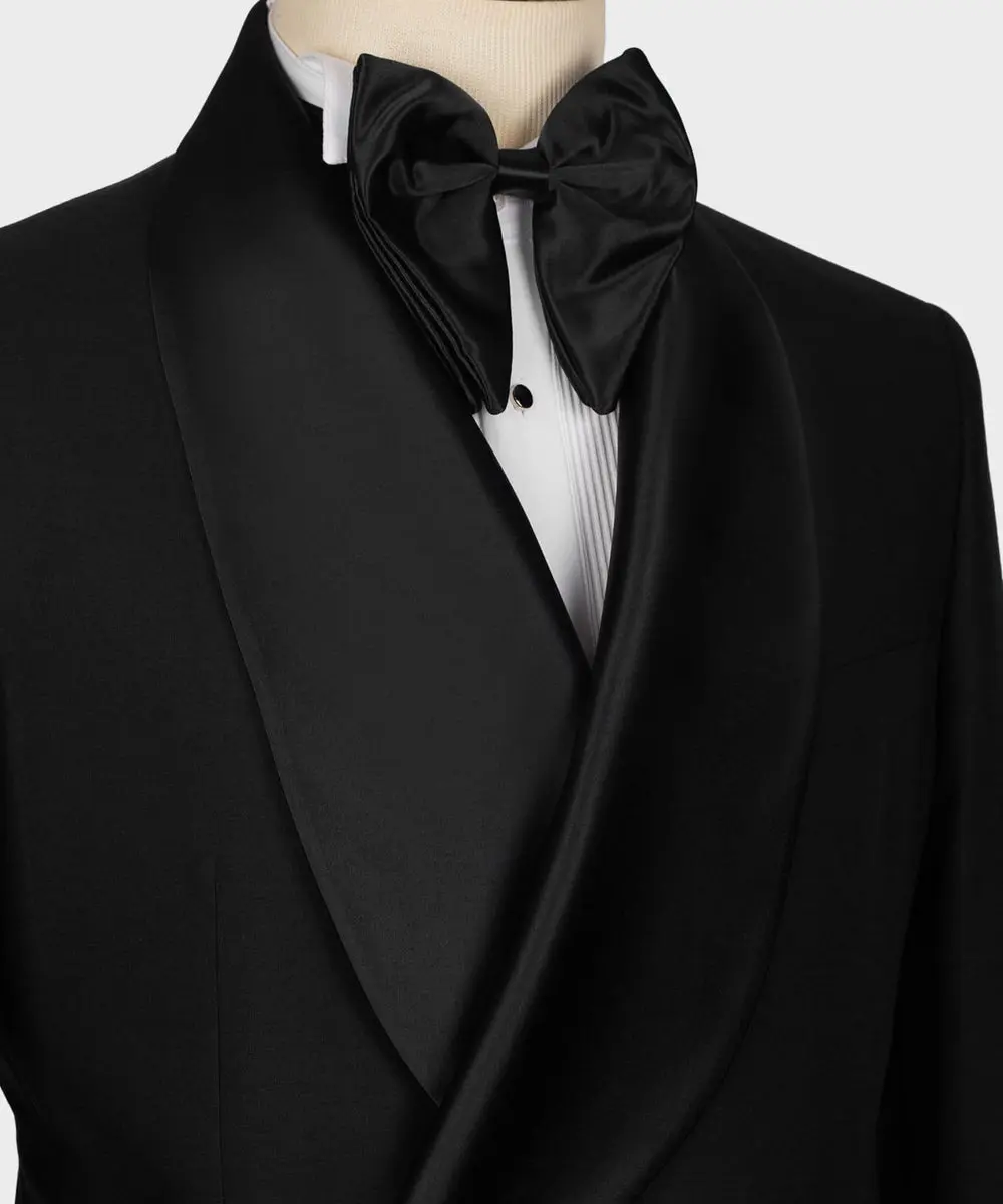 Men's Black Suit -2 Piece Double Breasted — photograph 2