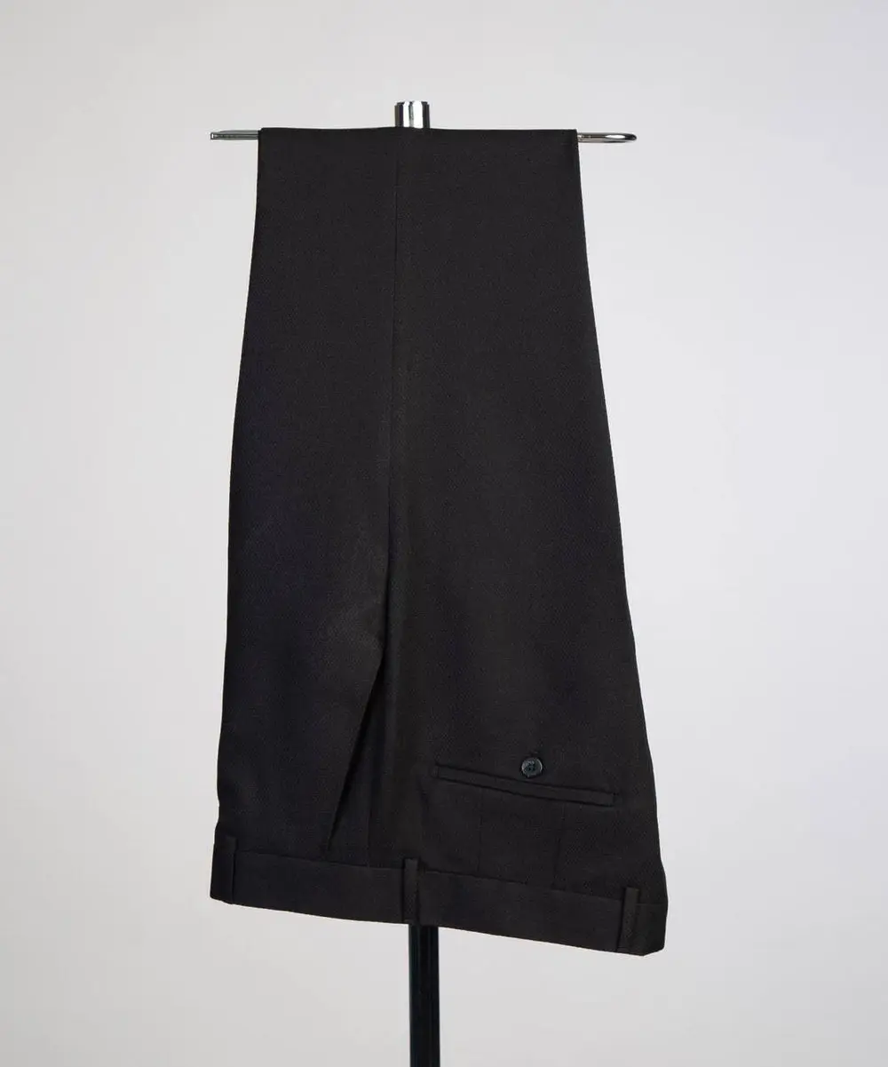 Men's Classic Suit -3 Piece Set -Black — photograph 6