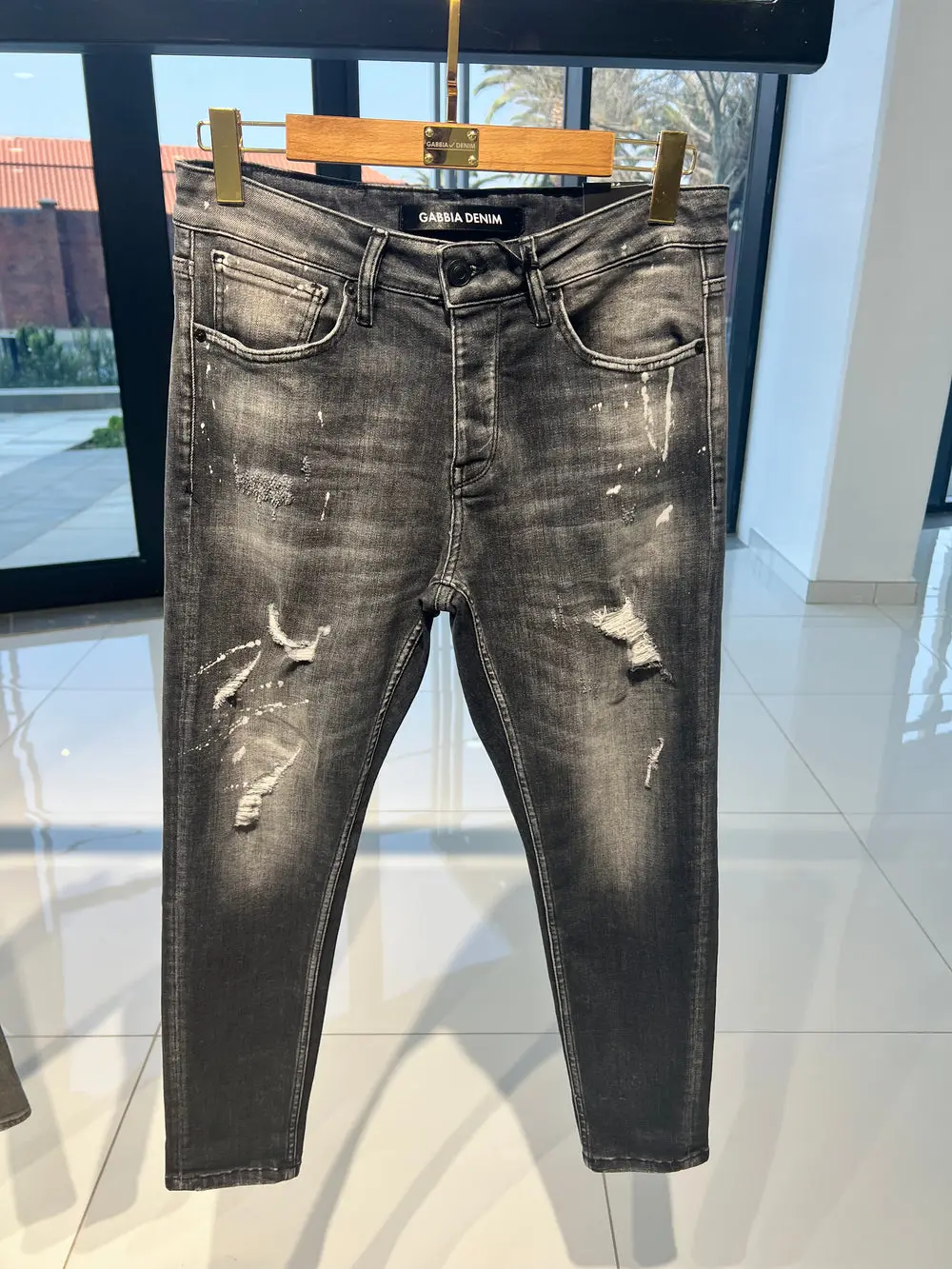 Men's Jeans Grey/Black — photograph 1