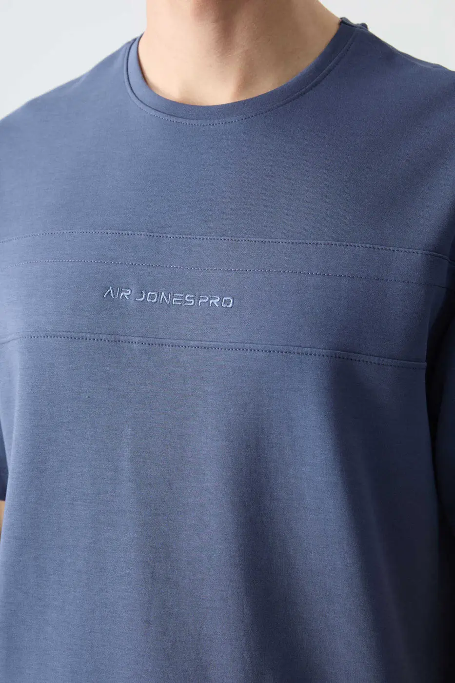 Men's-Petrol Blue-Short Sleeve-Tracksuit Set — photograph 6