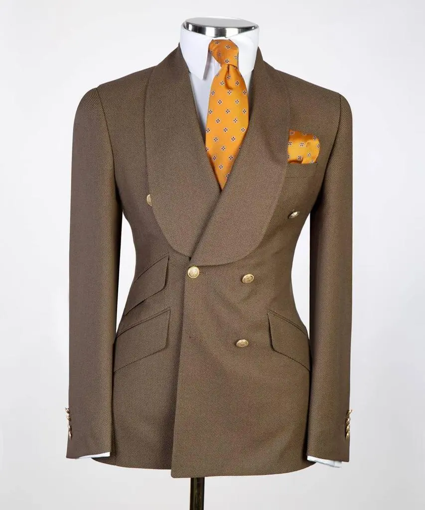 Men's Suit 2 Piece Suit Double Breasted — photograph 1