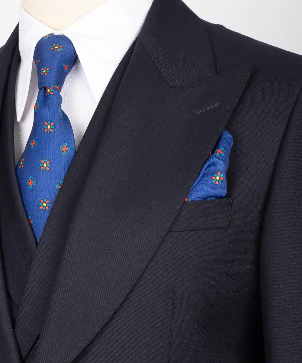 Men's Suit Set, %100 Wool, Navy — photograph 2