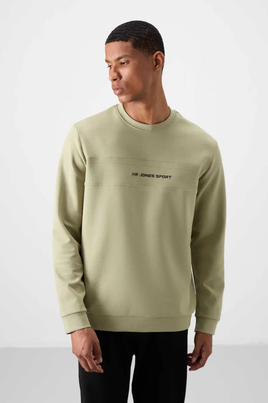 Men's Green-Black Soft Fit Tracksuit Set — photograph 5