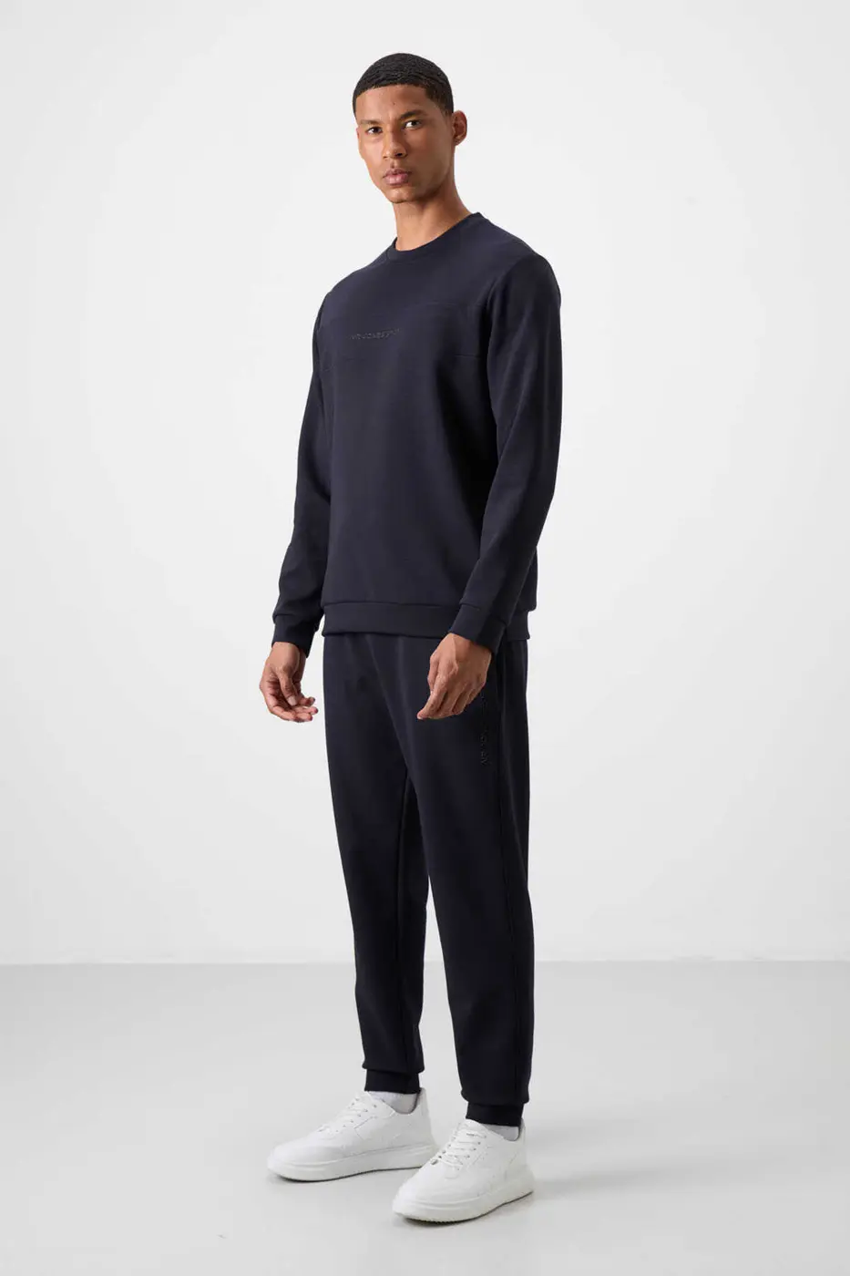 Men's Navy Blue Soft Fit Tracksuit Set — photograph 4