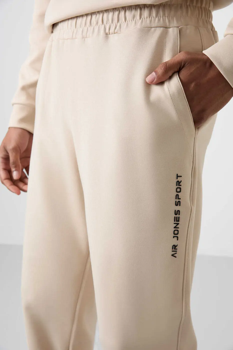 Men's Beige Soft Fit Tracksuit Set — photograph 7