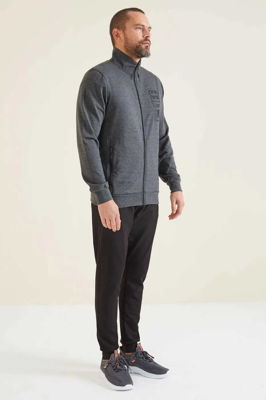 Men's Tracksuit Set Anthracite — photograph 6