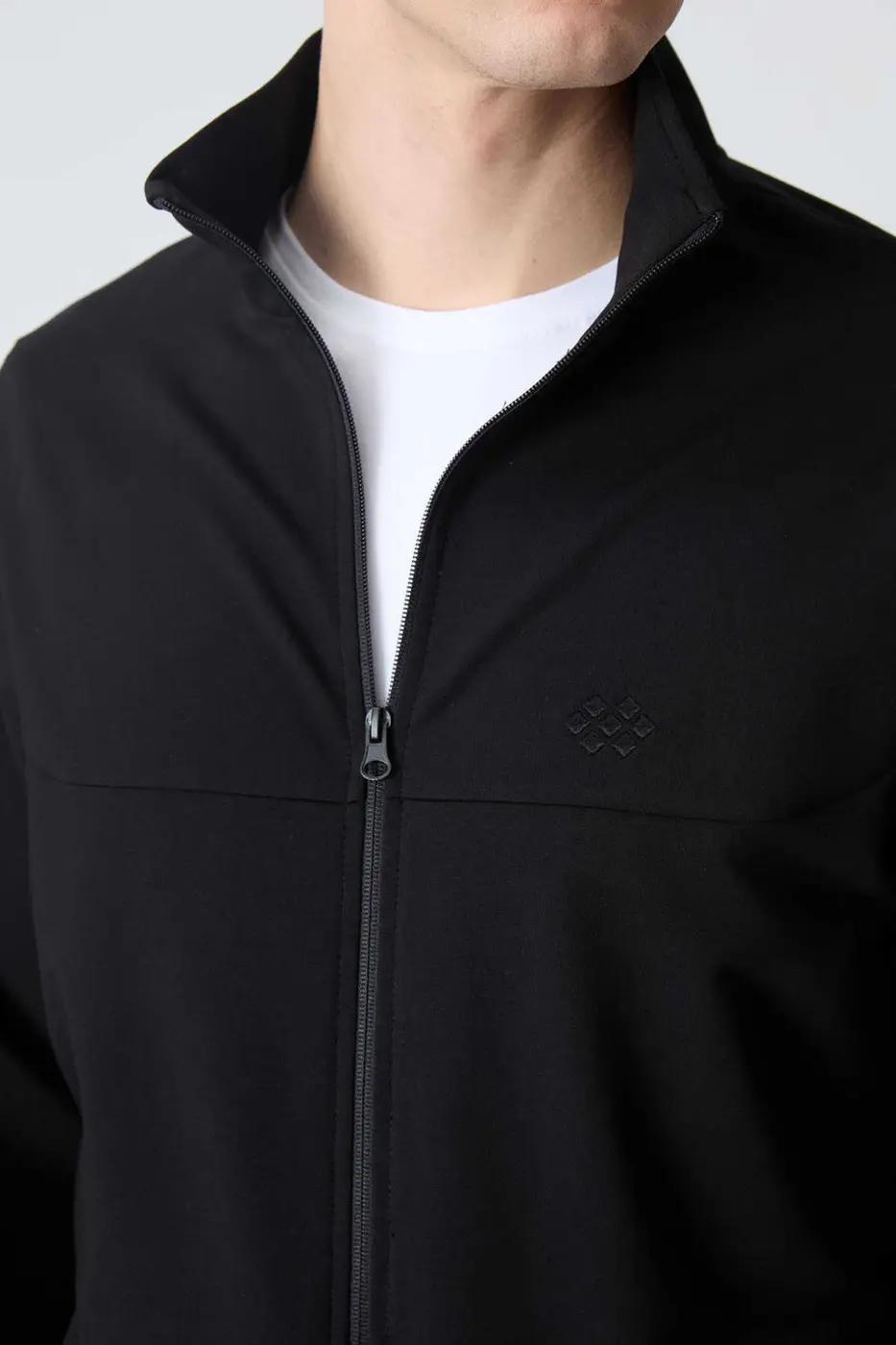 Men's Black Comfort Fit Tracksuit Set — photograph 2