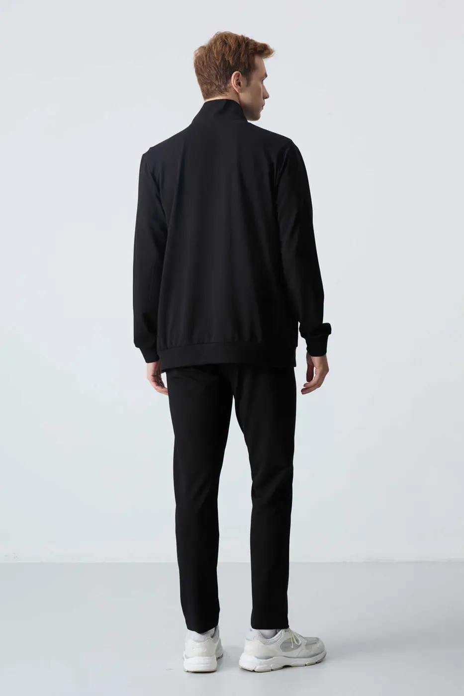 Men's Black Comfort Fit Tracksuit Set — photograph 7