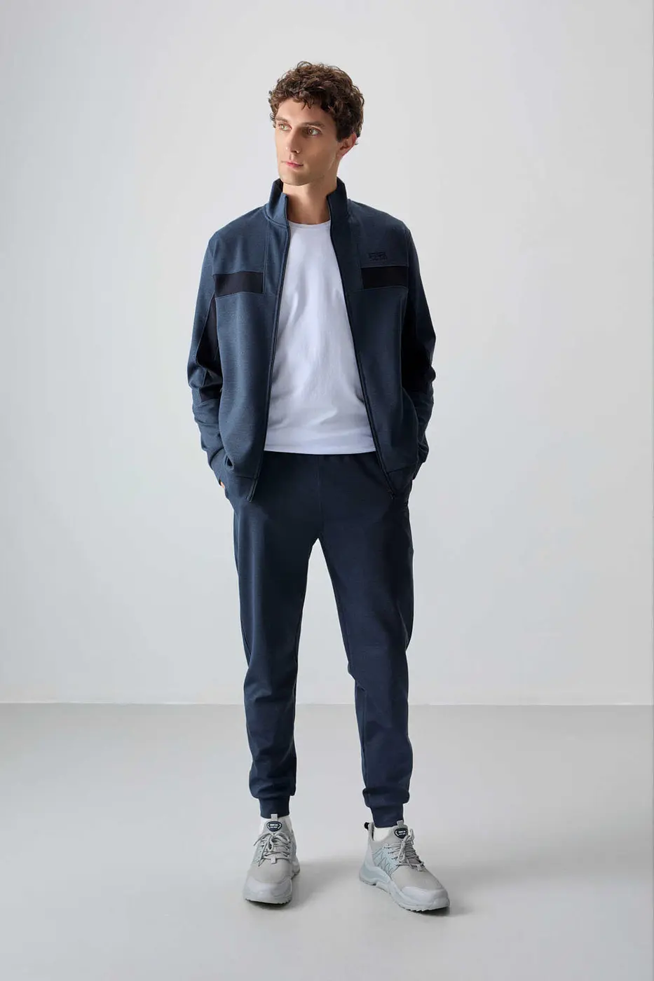 Men's-Tracksuit Set-Blue — photograph 1