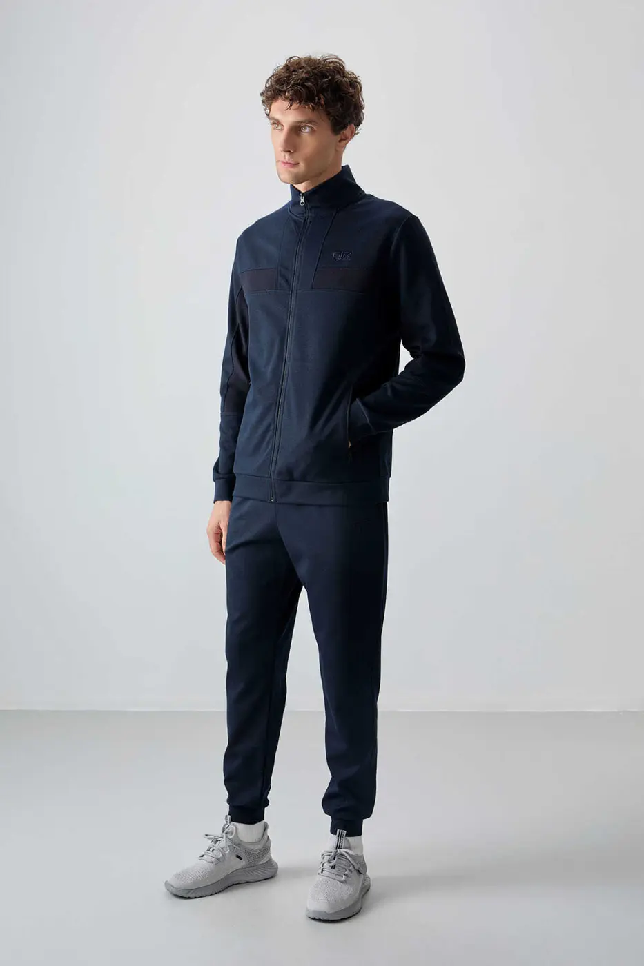 Men's-Tracksuit Set-Navy — photograph 3