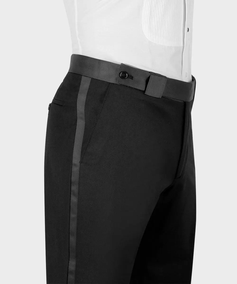 Men's 3 Piece Black Shining Tuxedo Suit — photograph 4