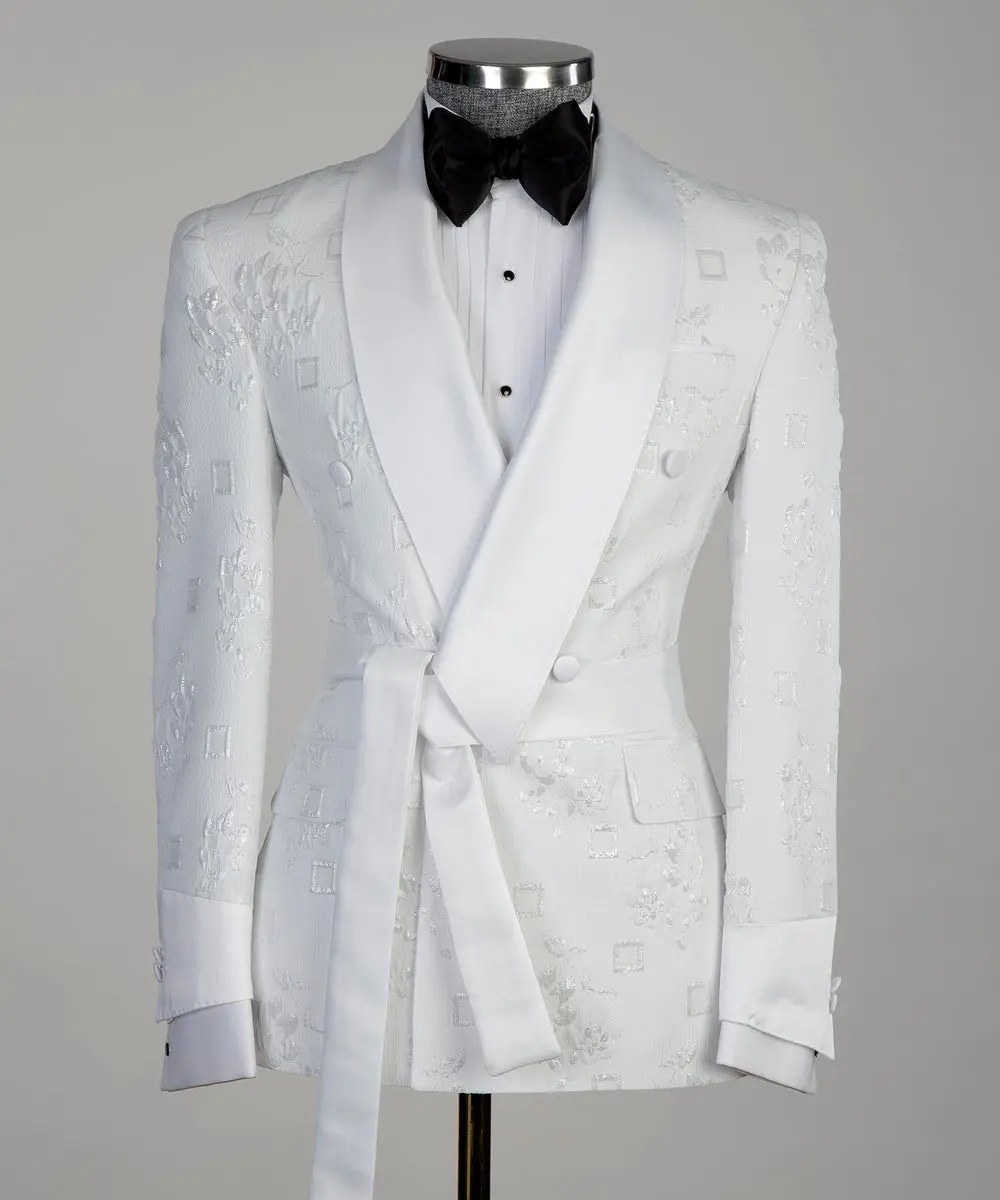 White Tuxedo,Belted — photograph 1