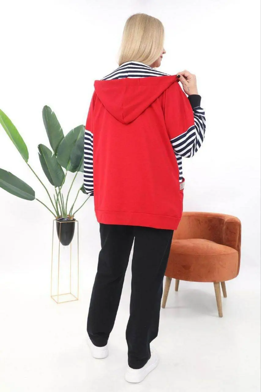 Women's 3-Piece- Plus Size- Tracksuit Set — photograph 5