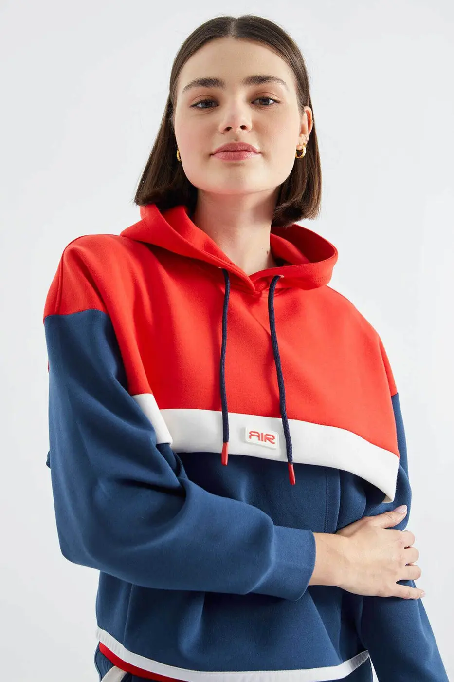 Women's Colour-Block Hooded Tracksuit Set — photograph 7