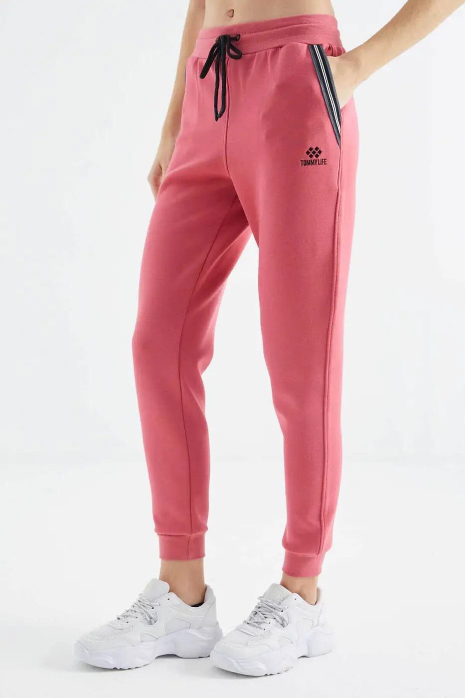 Women's Pink Zip-Up Tracksuit Set — photograph 8